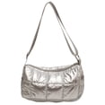 thumbnail image 1 of Bolsos Cruzados para Mujer Bolso Informal Acolchado para Axilas Bolsos Mano Elegantes (Plata), 1 of 9