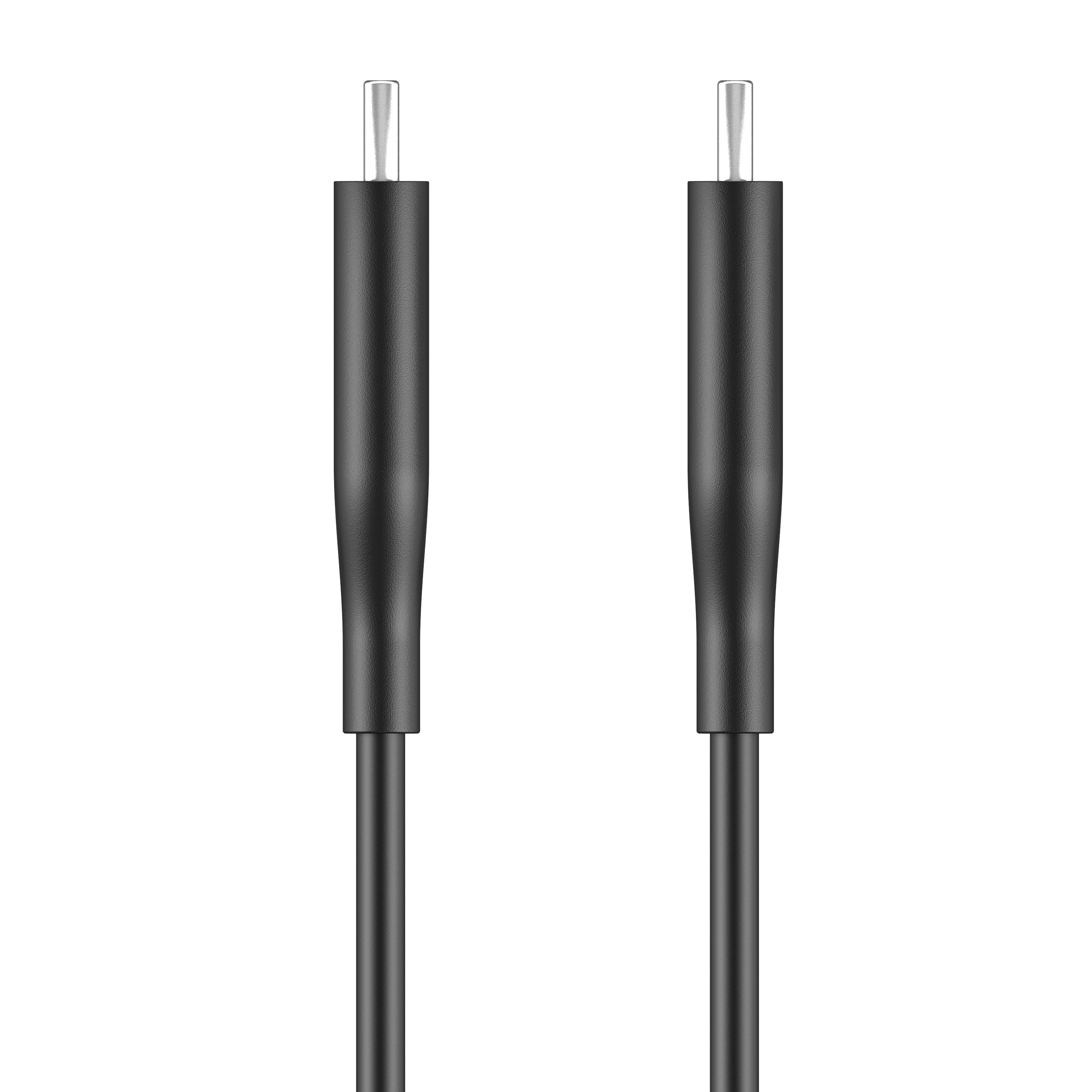 (2 pack) Auto Drive Type USB-C to C, 3ft, Charging & Data Sync Cable, PVC, Black, Single Pack