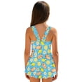 thumbnail image 2 of Uourmeti Playful Cartoon Capybara Lemon Daisy Skirted One-Piece Swimsuit for Girls - Quick Dry Stretch Swim Dress for Beach & Pool Fun, 2 of 8
