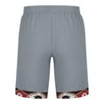 thumbnail image 6 of Puntoco Cargo Shorts Drawstring Pants,Men'S Washing Wrinkled Pockets, Elastic Waist Shorts, Straight Leg Shorts, Sports Pants, and Cropped Pants Gray 10(XL), 6 of 6