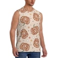 thumbnail image 2 of Balery Groovy Disco Pumpkin Men's Sleeveless Muscle Shirts Workout Tank Top, Moisture Wicking, Odor Protection-3X-Large, 2 of 8