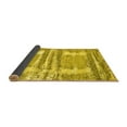 thumbnail image 2 of Ahgly Company Indoor Square Oriental Yellow Industrial Area Rugs, 5' Square, 2 of 4