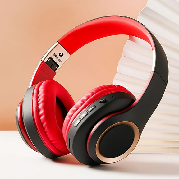 WZXPWT Wireless Bluetooth Headset, Dual-Purpose Bluetooth and Wired Headphones, Metal Telescopic Bluetooth Earphones, Large Earmuff Comfortable Gaming Headset with 40MM Super Speaker