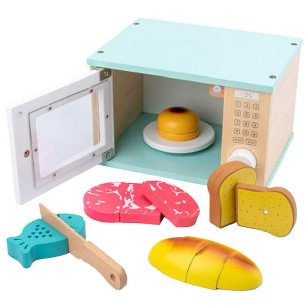 Macaron Juguetes Para Microondas Utensilios De Aprendizaje Muebles Para Casa De Muñecas Pretender Cocinar