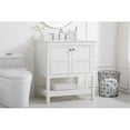 thumbnail image 2 of 30 inch Single Bathroom Vanity in White with Backsplash, 2 of 8