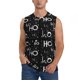 thumbnail image 1 of Fotbe Ho-Ho-Ho 2 Men's Camiseta sin Mangas Estampada para Hombres, Playera Casual para Gimnasio, Entrenamiento, Playa-X-Large, 1 of 7