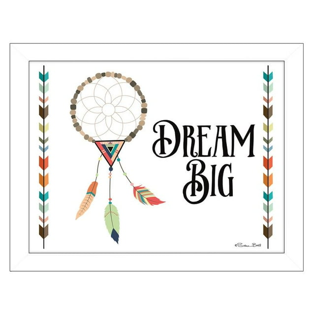 Dream Big By Susan Boyer Printed Framed Wall Art Wood Multi-Color