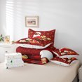 thumbnail image 6 of Homewish Santa Claus 7-Piece Twin Bedding Sets for Teens Boys Girls,Christmas Snowflake Bedding Comforter Set,Xmas Festival Gifts Breathable Sheet Sets,Luxury Bedroom Decor,Reversible, 6 of 8