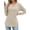 Apricot, variant on Women's Knit Top Fall Winter Long Sleeve V Neck Slim Fit Ribbed Knit Solid Color Casual Sweater S-2XL