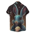 thumbnail image 5 of VBTAPA Easter Hawaiian Bowling Shirts for Men Funny Bunny Egg Printed Christian Religious Faith T-Shirts Summer Beach Shirts Lightning Sales Today Multicolor XXXXL, 5 of 6