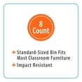 thumbnail image 5 of Pen+Gear Cubby Bin, 12.27 x 7.96 x 5.12 in, Lavender Sunrise, 8-Pack, 5 of 5