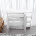 thumbnail image 1 of Shoe Cabinet, Double Door Design Shoe Rack Shoe Storage Cupboard Wood Freestanding White With Open Shelves For Study Room For Balcony, 1 of 8