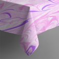 thumbnail image 5 of Square Tablecloth, Waterproof Polyester Table Cover, Wrinkle Resistant & Washable Fabric for Dining, Kitchen, Picnic, 52x52in(132x132cm), Liquid & Marble Print, 5 of 6