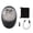 Matte Black, variant on YAHHU Portable Electric Beard Clipper Fine Trimming Stainless Steel USB Rechargeable Pocket Size Men's Trimmer Razor for Travel and Car Use, 2.6 x 1.9 inches / 6.7 x 4.8 cm, Matte Black