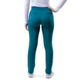 thumbnail image 2 of Adar Pro Scrubs For Women - Skinny Leg Yoga Scrub Pants - P7102 - Caribbean Blue - 2X, 2 of 7
