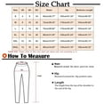 thumbnail image 3 of Womens Pants Women Casual Solid Color Trouser Pant Cotton Blend Drawstring Elastic Waist Pocket Long Wide Leg Pants, 3 of 7