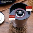 thumbnail image 2 of Manual Stainless Steel Pepper Grinder, Ceramic Core Mill Bottle, Spice Crusher, 180ml Glass Container, for Kitchen Seasoning, Adjustable Coarseness Mechanism, 2 of 6