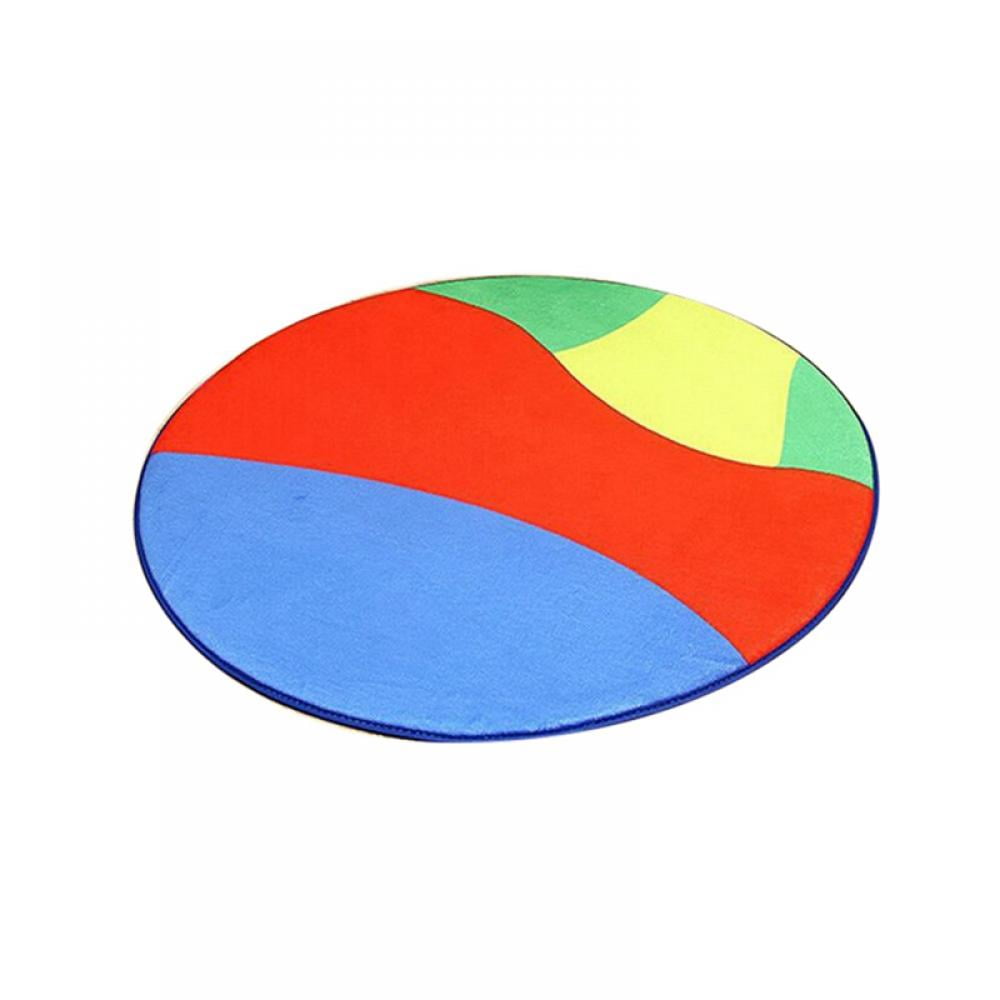 Round Area Rug for Bedroom Modern Circle Rug for Kids Girls Baby Room