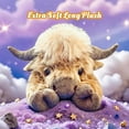 thumbnail image 2 of Realistic Highland Cow Plush Toy - Soft Skin-Friendly Stuffed Animal for Home Decor & Companion, 2 of 6