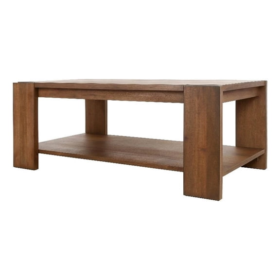 NPD Furniture Morton KD Rectangular Coffee Table in Rustic Walnut