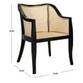 thumbnail image 6 of SAFAVIEH Maika Nautical Solid Dining Chair, Black/Natural, 6 of 7