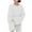 01 White, variant on YueHuiYing Women's Turtleneck Oversized Sweaters Long Sleeve Pullover Loose Chunky Knit Jumper