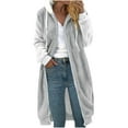 thumbnail image 2 of LOVZFMLL Vestes pour Femmes T-shirt Imprimé Manches Longues Blouse Col Rond Chandail en Molleton Décontracté, 2 of 4