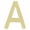 Polished Brass, variant on Architectural Mailboxes 3582B-A 4 in. Brass Floating House Letter A, Black
