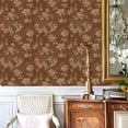 thumbnail image 6 of Vintage Floral Peel and Stick Wallpaper Boho Floral Contact Paper 17.7" x118.1" Flower Wallpaper Peel and Stick Flower Self Adhesive Wall Paper for Bedroom Removable Decorative, 6 of 9