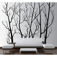 thumbnail image 1 of Large Wall Vinyl Tree Forest Decal Removable Sticker with Birds 96" (8 Feet) Tall X 113" Wide #1111 (Matte Black), 1 of 2