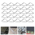 thumbnail image 2 of SHISUYAN 30pcs Triangle Buckles for Trampoline Replacement Silver Galvanized Steel Wire Strong Reusable, 2 of 7