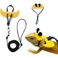 thumbnail image 1 of czcpp-Halloween Bearded Dragon Costume, Lizard Hat Leash Set, Reptile Bee Costume Bearded Dragon Leash for Lizard Reptile (Bee), 1 of 4