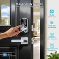 thumbnail image 3 of Veise Fingerprint Smart Lock with Keyless Entry, App Control, Digital Keypad, Auto Lock, Waterproof, Easy Installation, Satin Nickel, 3 of 11