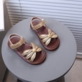 thumbnail image 4 of Ruyang Sandals for Toddler Girls Flower Open Toe Anti Slip Rubber Sole Shoes Kids Hook and Loop Swim Beach Summer Flat Shoes, 4 of 9