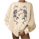 thumbnail image 1 of Sudadera con capucha y manga larga con estampado informal de Halloween para mujer, 1 of 5