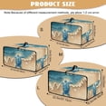 thumbnail image 7 of Renewold Toaster Oven Protection Case with Accessory Pockets Dustproof Microwave Oven Air Fryer Protector Polyester Small Appliance Cover, 20.5 x 16.5 x 10 Inches, Sea Turtle Beach, 7 of 7