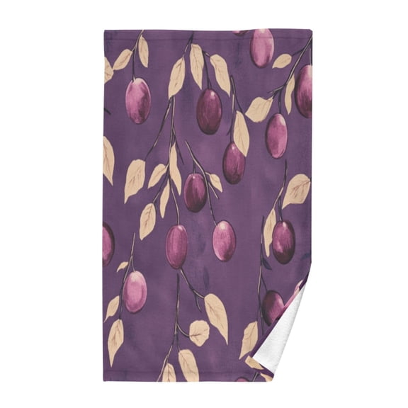 Pure Cotton Face Towel 16x28 Inches Hand Towel Bath Towel Hand Bath Towels Soft Good Water Absorption for Washing Face Wiping Face Purple Plum