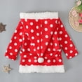 thumbnail image 4 of SYNPOS Christmas Hooded Robe Warm Soft Plush Sleepwear Housecoat 1-6 Years, 4 of 8