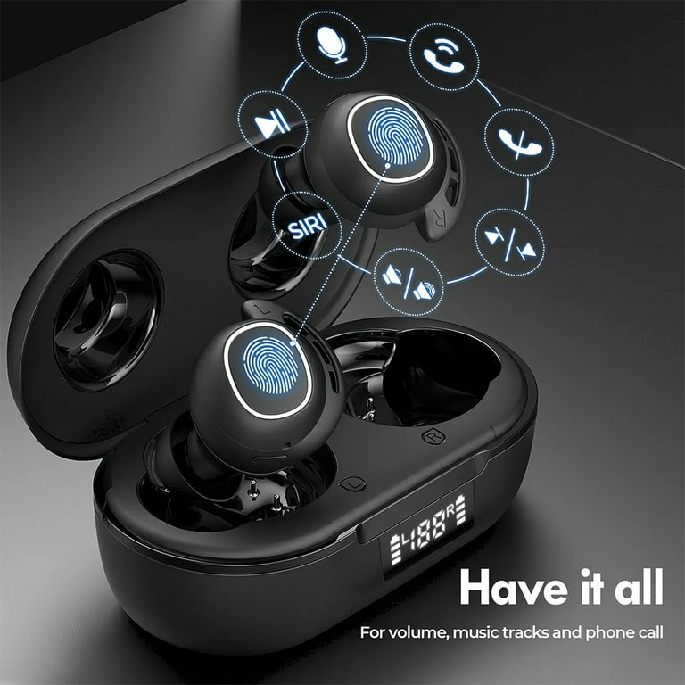 Sotel  Mpow M30 TWS Sport In Ear auriculares Bluetooth® negro  Schblancoresistent, Lautstärkeregelung