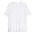 Hanes Ultimate Men's Big and Tall VNeck TShirt, Cozy Cotton, Tagless