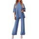 thumbnail image 3 of Conjunto de Chándal PRETTYGARDEN de Dos Piezas para Mujer Gris Azul Talla L, 3 of 8