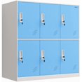 thumbnail image 6 of MECOLOR 4, 6, 9 Door Metal Office Storage Locker Cabinet, Gym School and Home Locker,Metal Locker Storage for Employee Staff or Workers(Blue,6D), 6 of 15