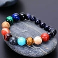 thumbnail image 4 of Universe Solar System Bracelet Natural Stone Eight Planets Bangle Jewelry Gift, 4 of 6