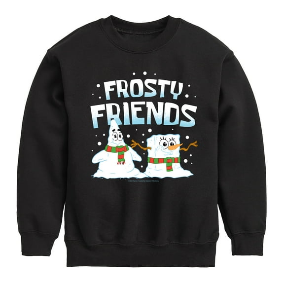 SpongeBob SquarePants - Frosty Friends - Toddler And Youth Crewneck Fleece Sweatshirt