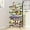 Black With Handle, variant on Snack Cart with Wheels 4-Tier Adjustable Fruit Rack Fruit Vegetable Basket Cart Metal Wire Storage Cart Rolling Pantry Utility Kitchen Cart
