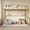 Gold, variant on Loft Bed with Ladder and Arched Guardrail - Enhanced Safety with 15-Inch Guardrail and Anti-Tip Brackets, Heavy-Duty Steel Slats Support Up to 350 Lbs, Durable and Safe for and Adults