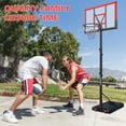 thumbnail image 7 of 10ft Adjustable Basketball Hoop Outdoor, Portable Basketball Hoop Goal System with 44 Inch Shatterproof Backboard and 2 Wheels for Kids Youth and Adults, Red, 7 of 7