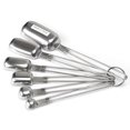 thumbnail image 3 of Dalazy 6 Pcs Stainless Steel Measuring scale measure teaspoon Spoon Cups Set Scale Teaspoon Baking Tools Kitchen Home Coffee, 3 of 6