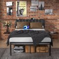 thumbnail image 4 of Behost Full Size Bed Frame , Bed Frames with USB Ports, Black, 4 of 12