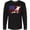 AB-Black, variant on Inktastic Snowboarding Us Flag Long Sleeve T-Shirt
